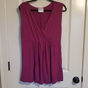 Vky & Co Purple Sleeveless Top